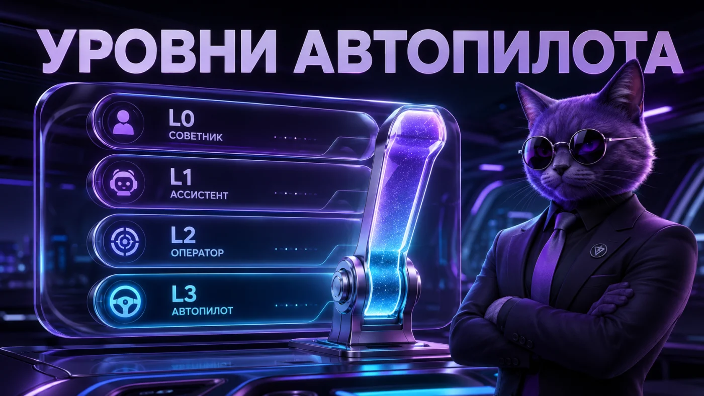 Уровни автономности агента L0–L3