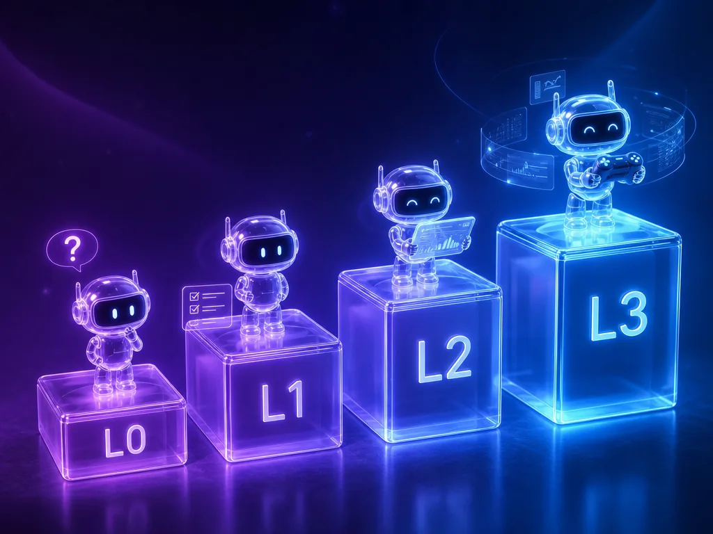Уровни автономности агента L0–L3