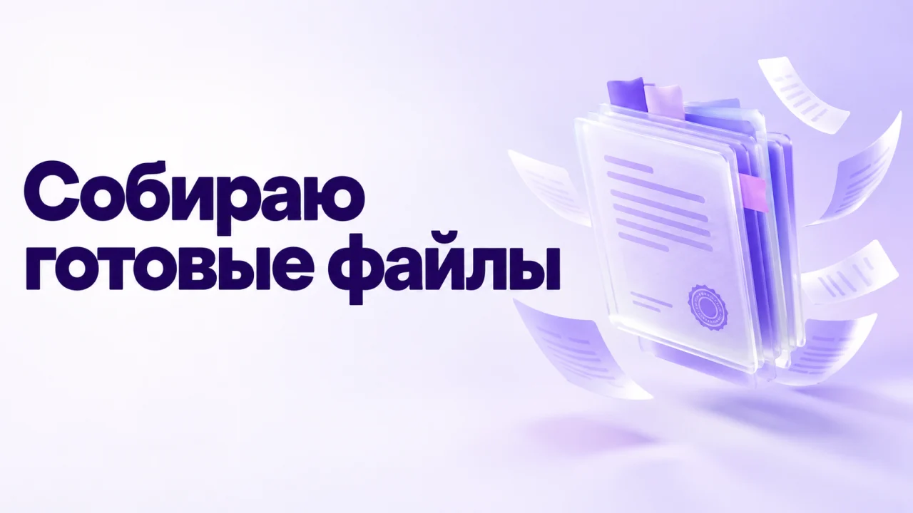 Собираю готовые файлы