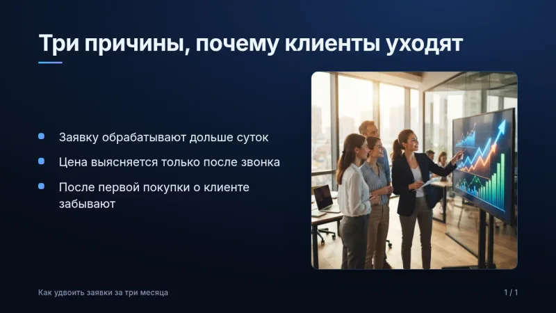 Слайд в теме «Полночь»